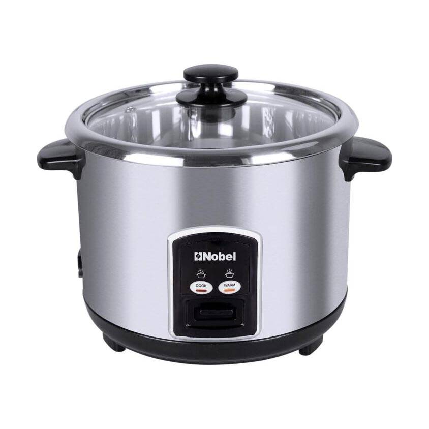 NOBEL RICE COOKER STAINLESS STEEL 2.8 LITRES 1000W