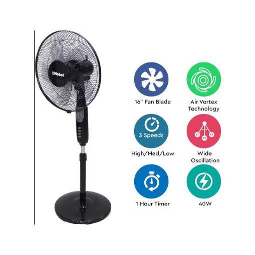 NOBEL STAND FAN BLACK