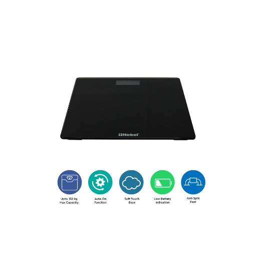 NOBEL WEIGHING SCALE BLACK 150 KGS