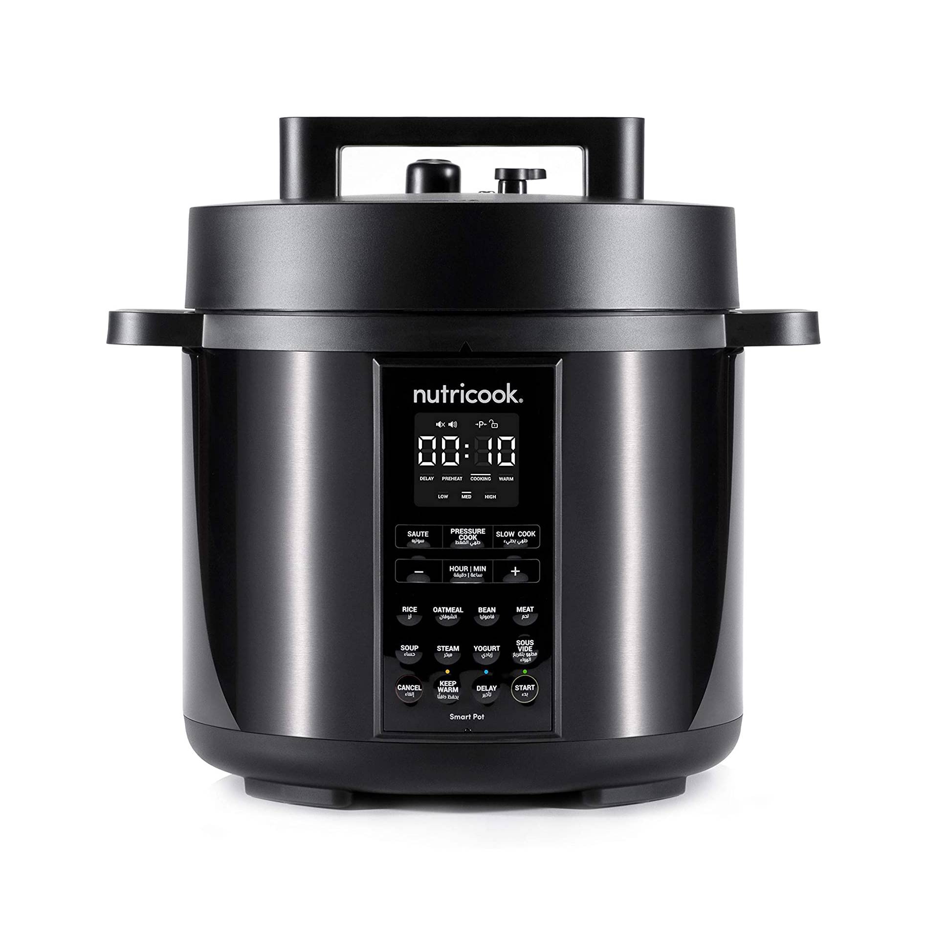 Nutricook NC-SP208K Smart Pot Pressure Cooker Black - 8L