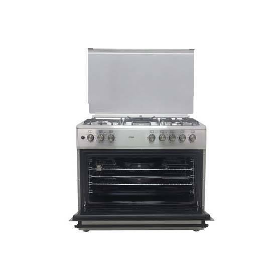 Standing Cooker, Gas Burner With Electric Oven, Half Inox - MST90PU42HI/HC