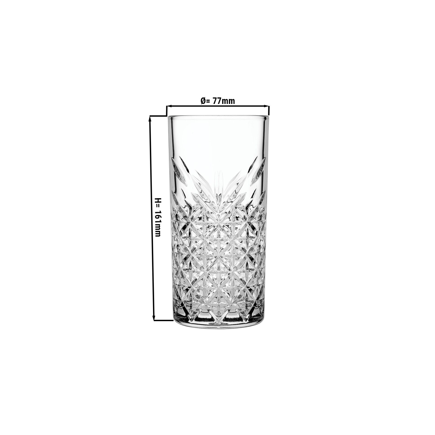 Timless flat Bottom Glass 450ml ctn