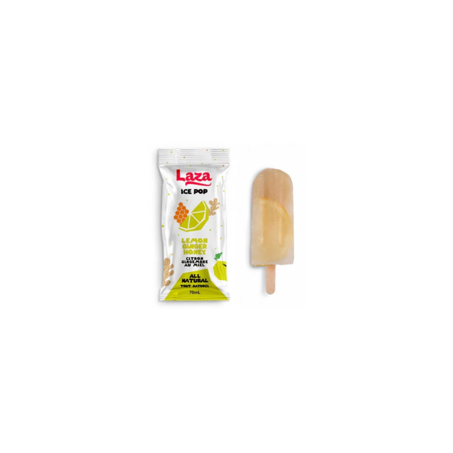 LAZA ICE LOLLY LEMON GINGER FRUIT 75MLX6