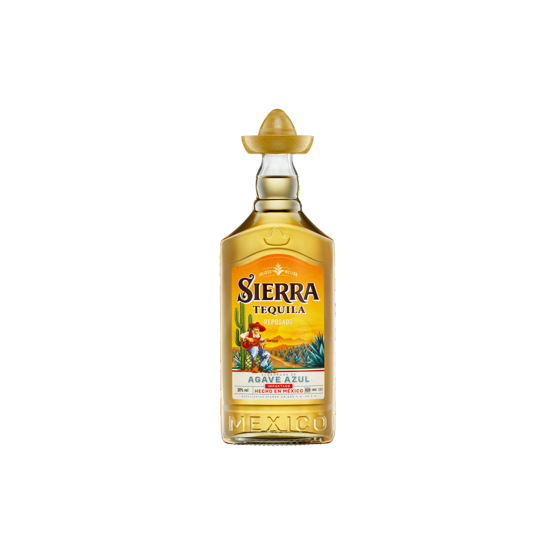 SIERRA TEQUILA REPCSADO 38% vol ELABORADO DE AGAVE AZUL IMPORTADO