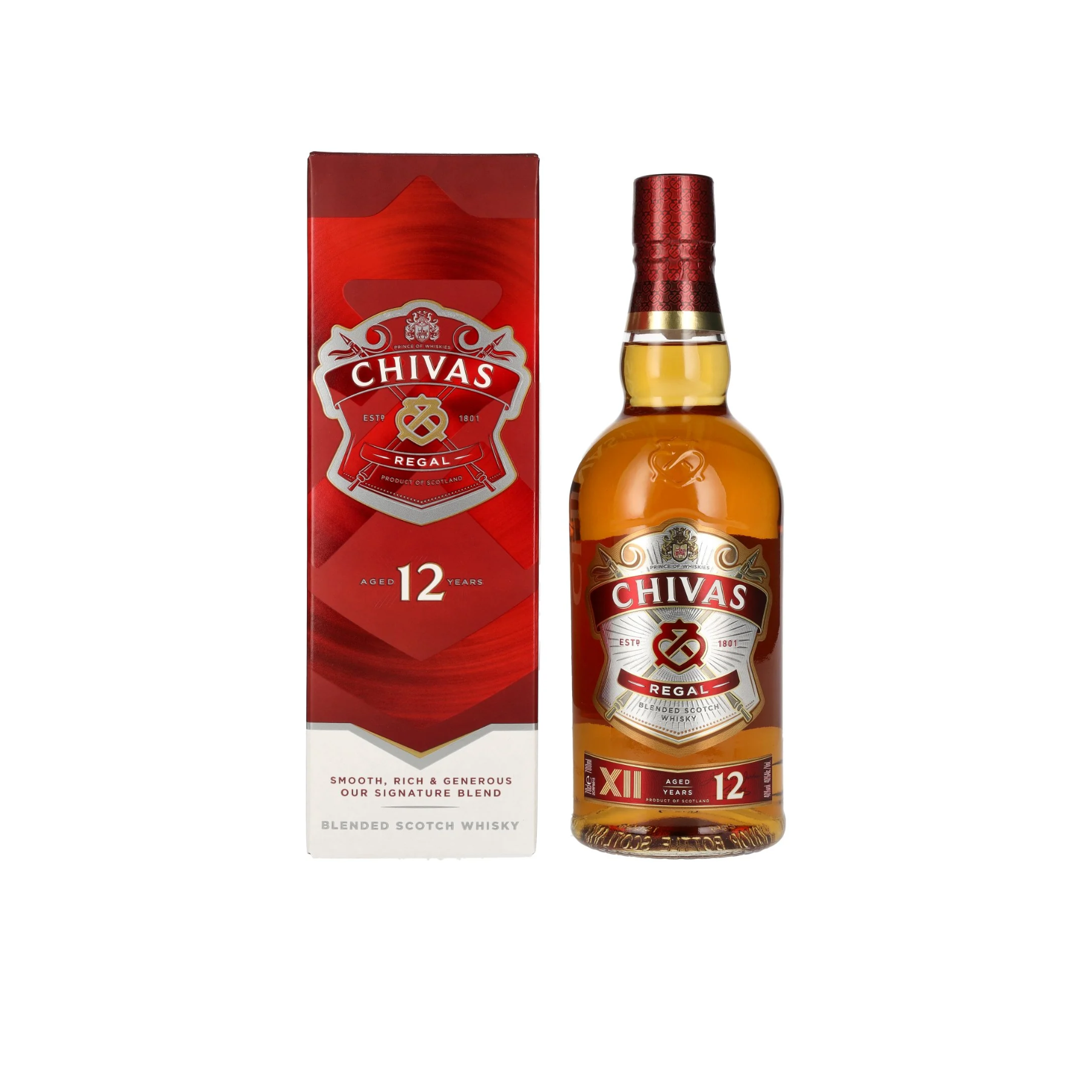 PRINCE OF WHISKIES CHIVAS all ESTR REGAL BLENDED SCOT WHISKY