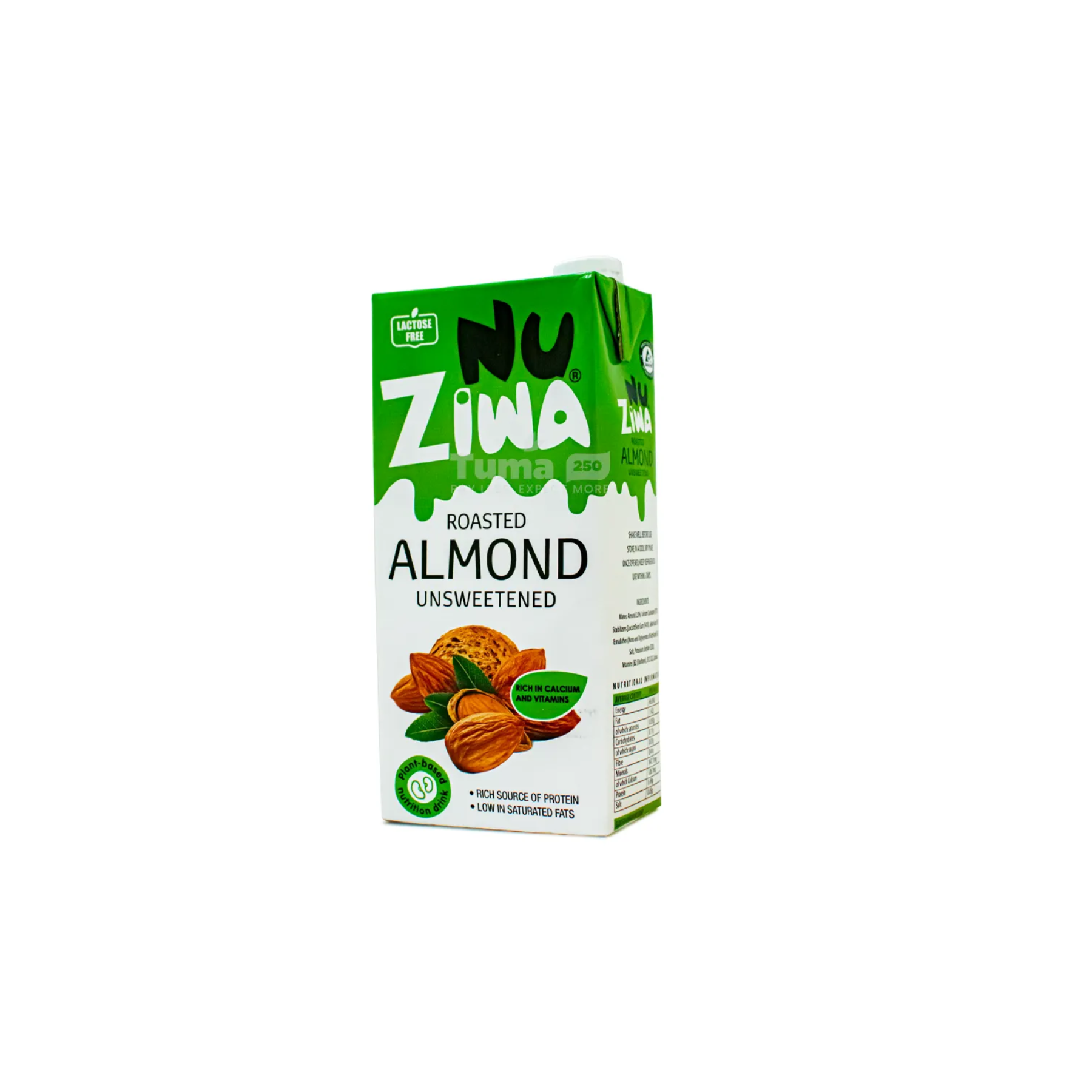 NU Ziwa Almond unsweetendl milk