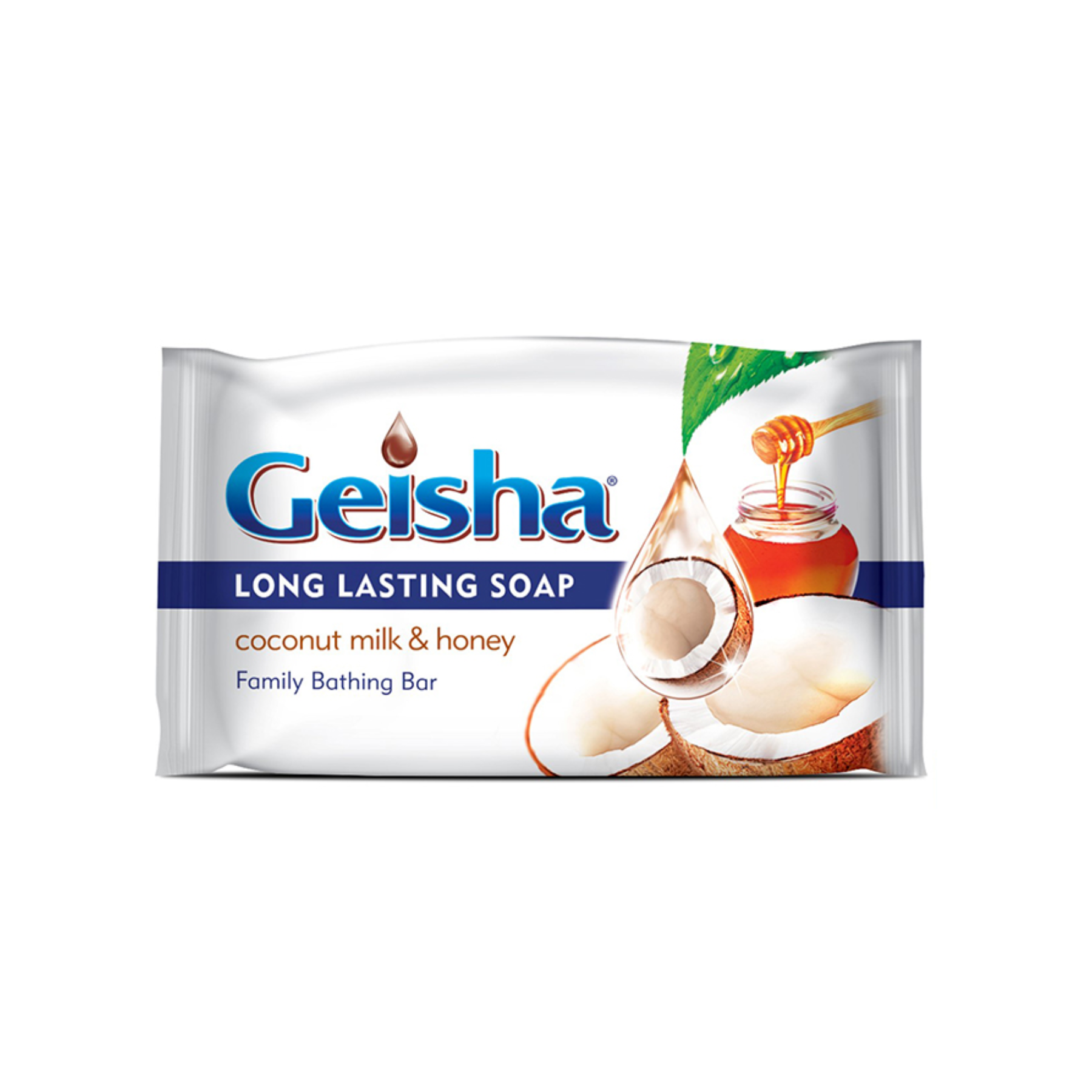 GEISHA Long Lasting Soap Coconut Milk & Honey Bathing Bar 250g