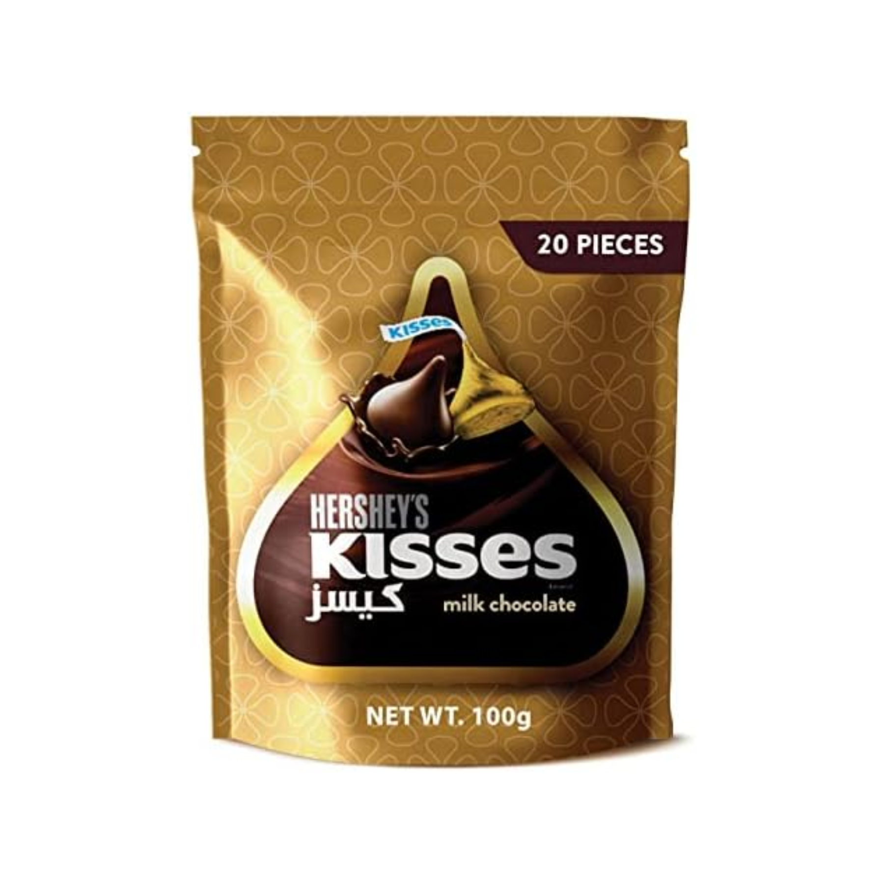 Hershey's Kisses, milk chocolate, 100 g, 20 pcs