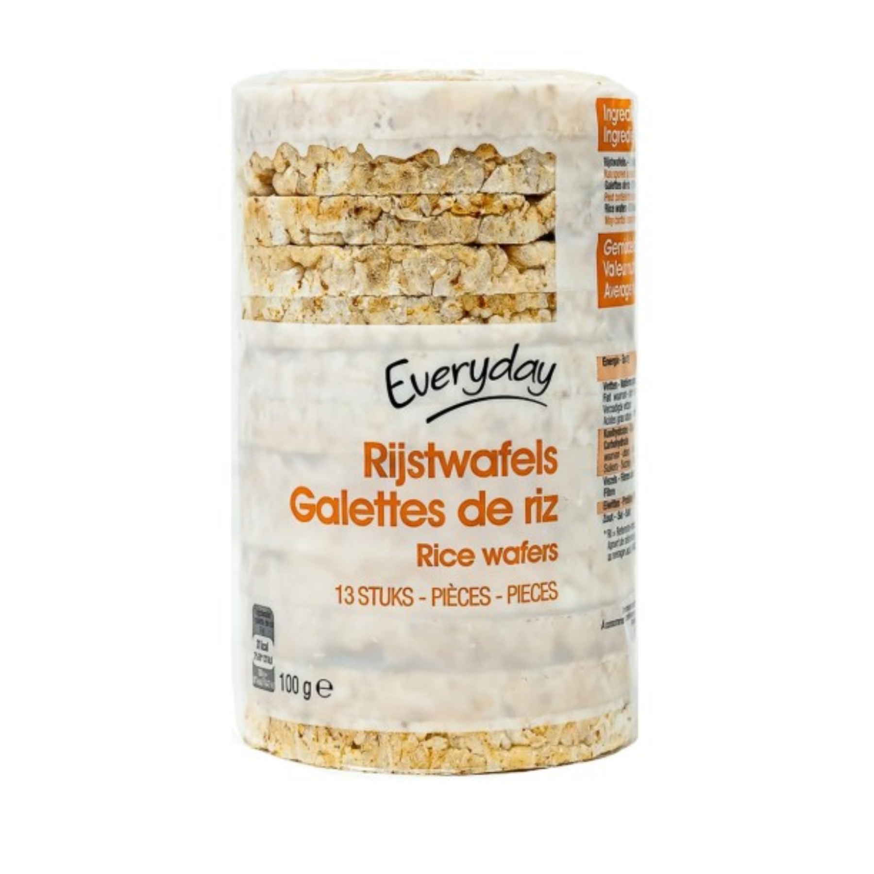 EVERYDAY RICE WAFERS, 13 PIECES, 100G