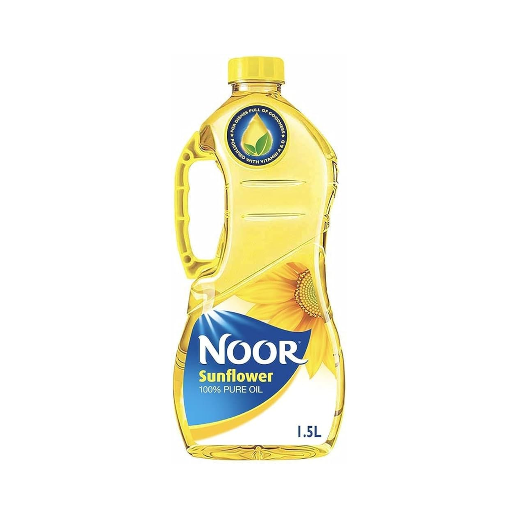 Noor Pure Sunflower Oil, Trans Fat Free, 1.5L