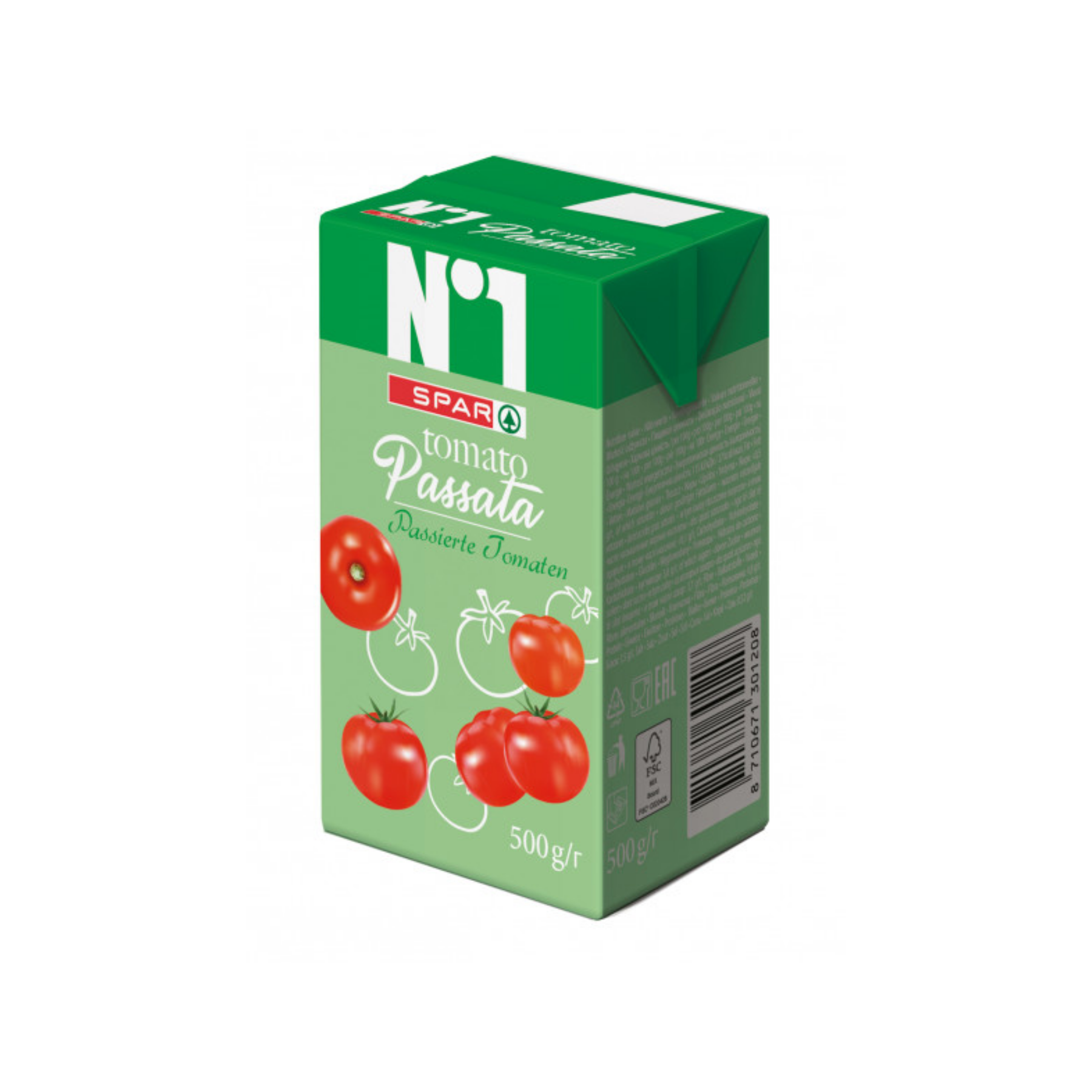 SPAR N1 TOMATO PASSATA 500G