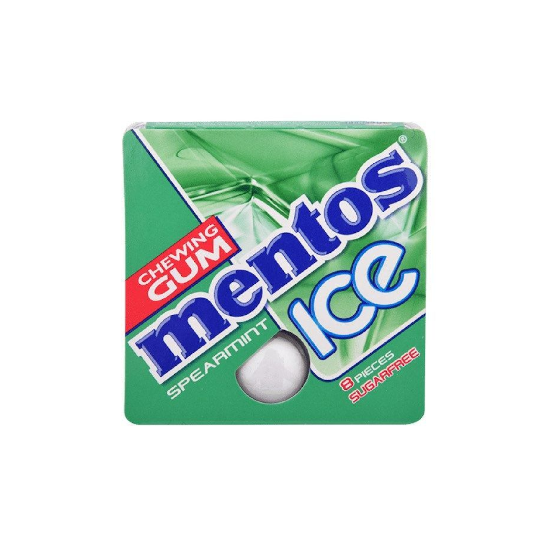 Mentos chewing gum, spearmint, ice, 8 pcs, sugar free, 11.44 g