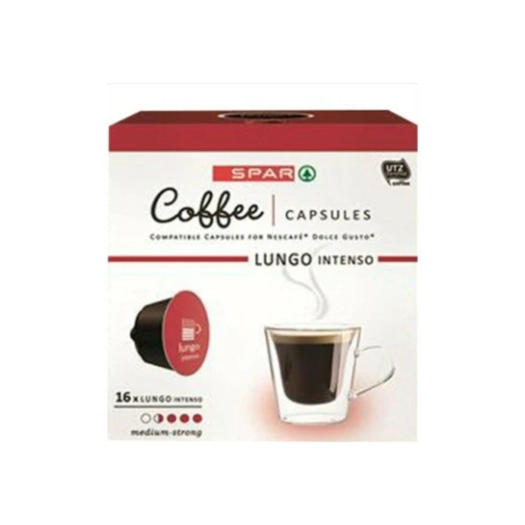 Spar coffee capsules lungo