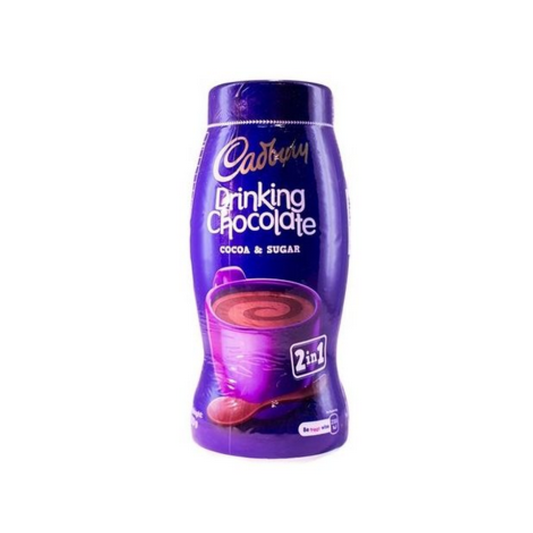 Cadbury Drinking chocolate, cocoa & sugar, 2 in 1, 225g