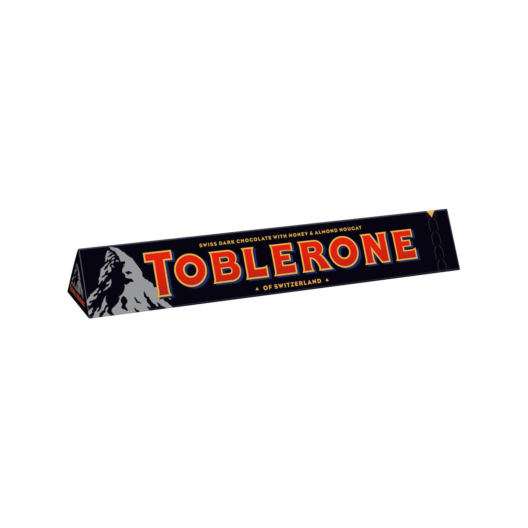 Toblerone, swiss dark chocolate with honey & almond nougat, 100 g