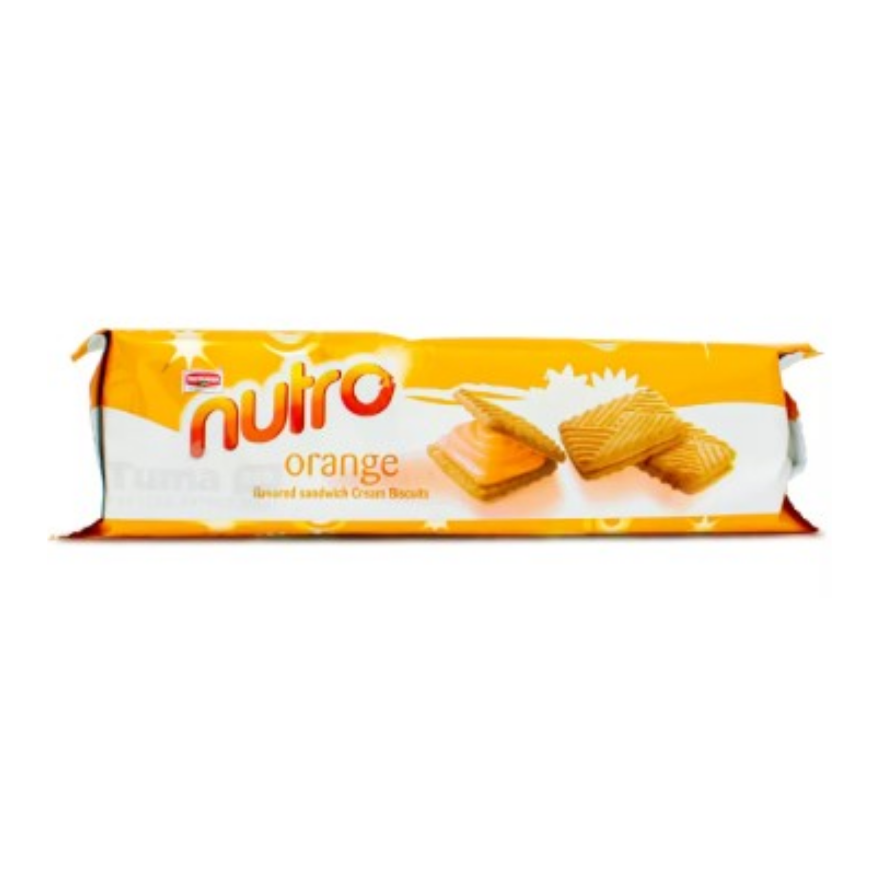 BRITANNIA NUTRO ORANGE FLAVORED SANDWICH CREAM BISCUITS