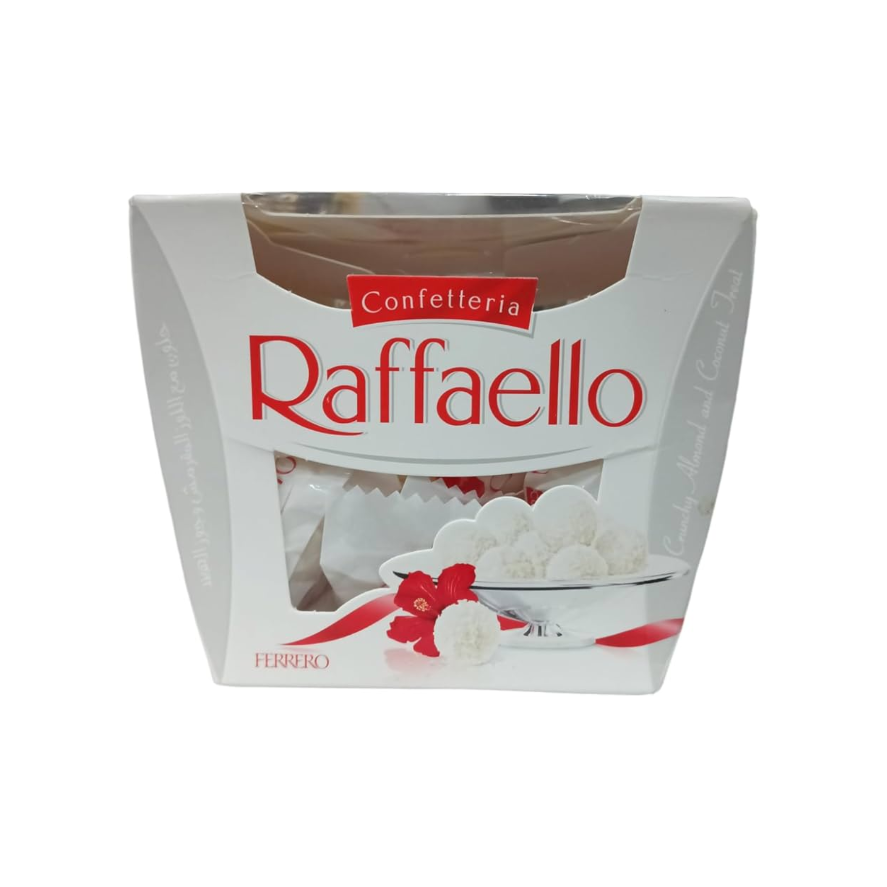 Confetteria Raffaello, crisp coconut specialty with whole almond centre, 150g