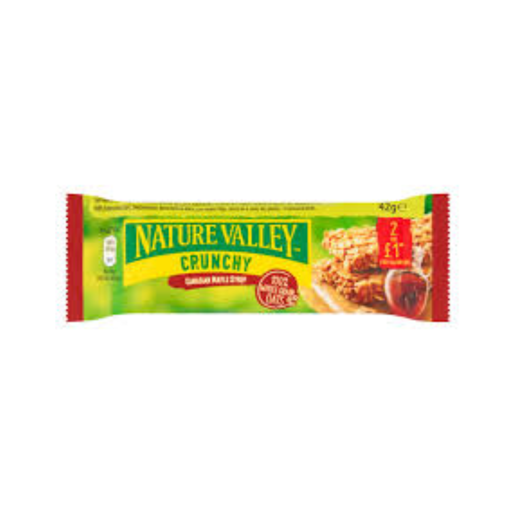 Nature Valley Crunchy canadian maple syrup, 2*(42g)