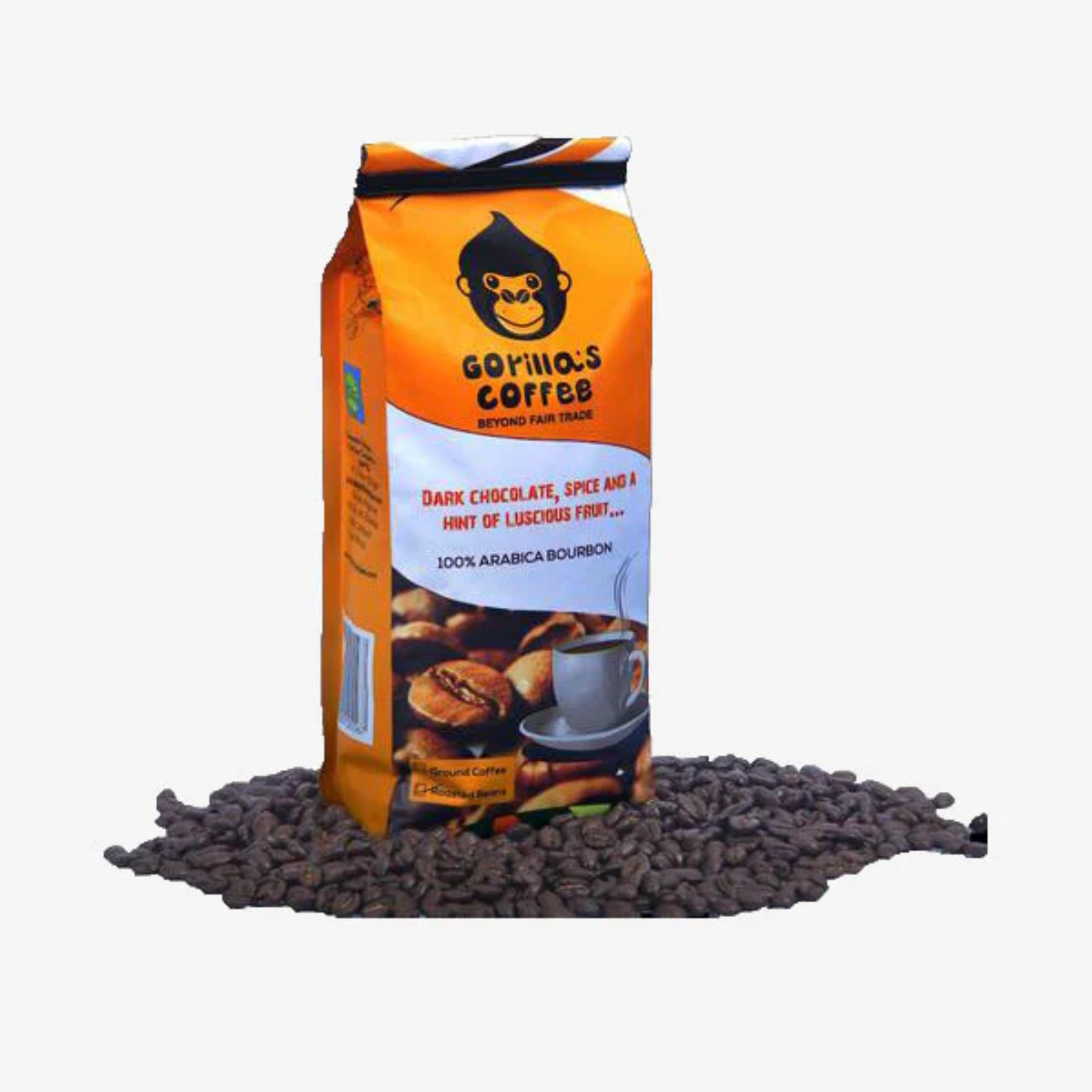 Gorilla's Coffee, Dark chocolate, spice and a hint of luscious fruit, 500g