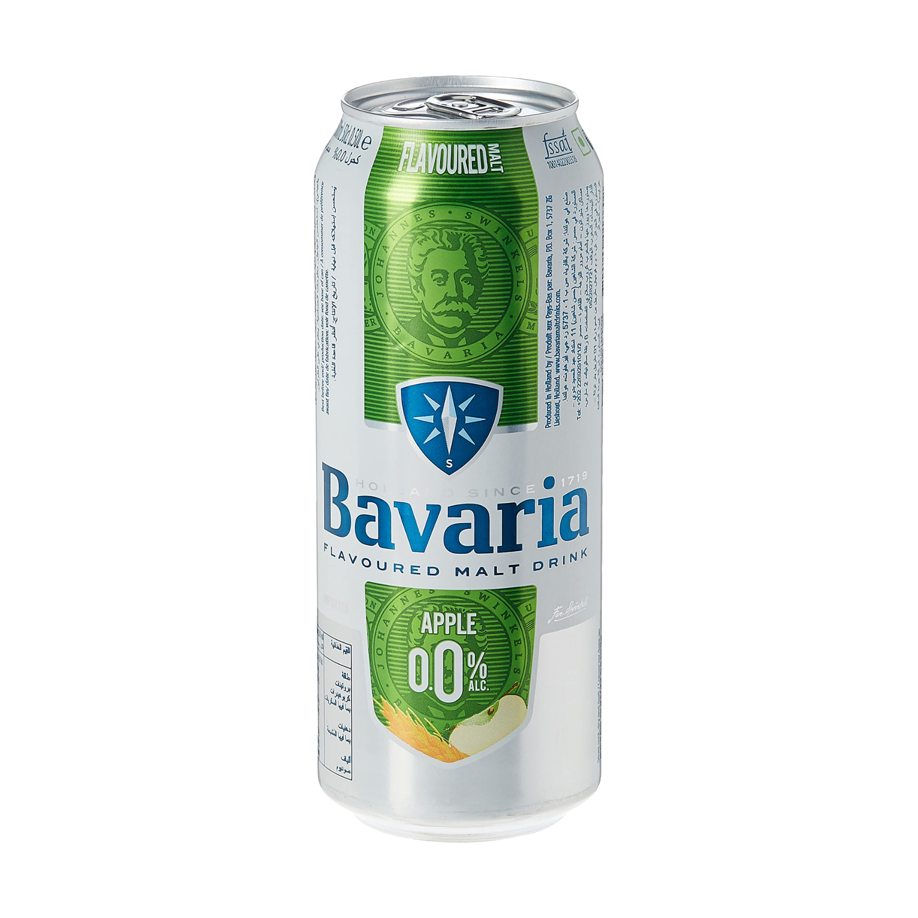 BAVARIA SMALT APPLE FLAVOURED MALT DRINK, 500ML, ALC. 0.0 VOL