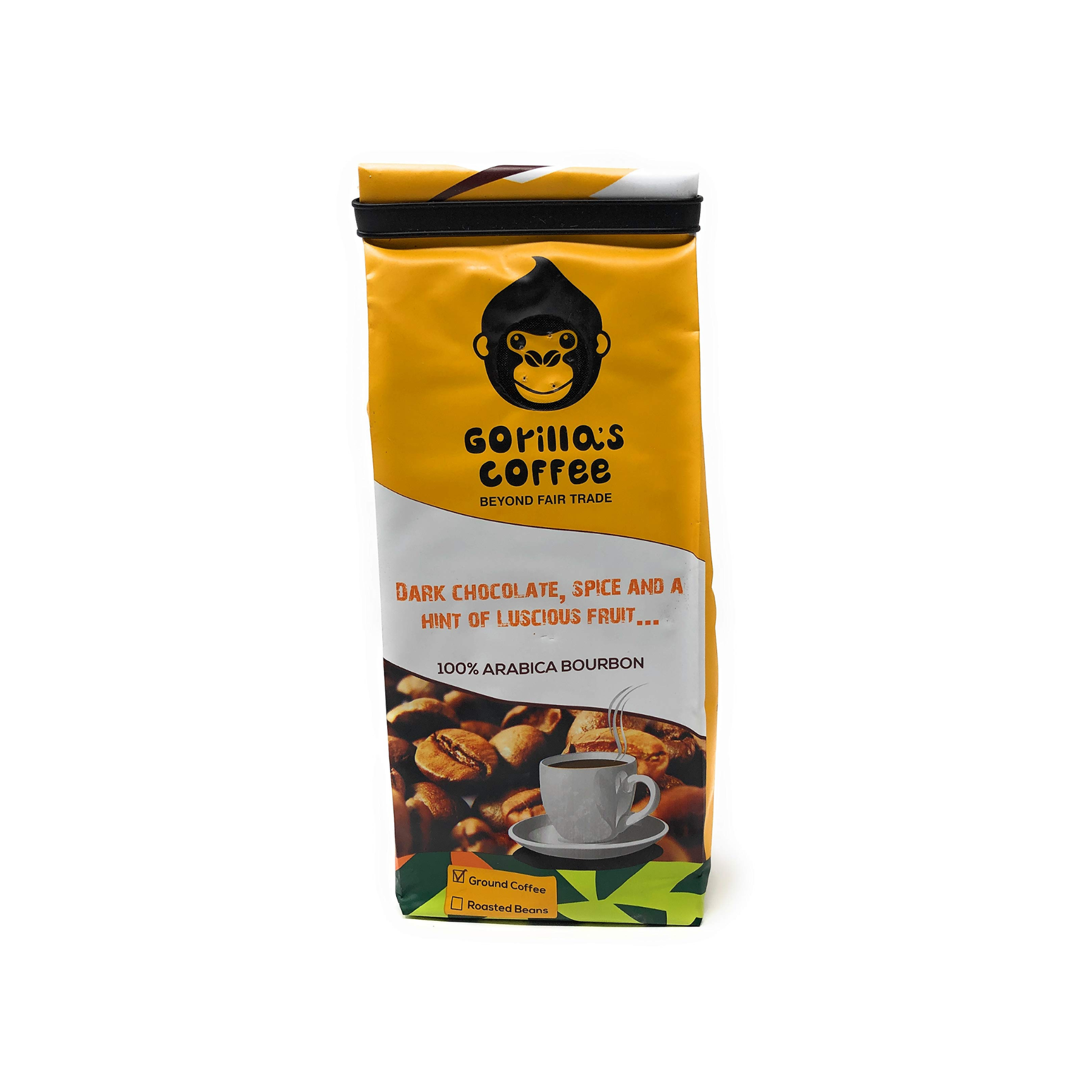 Gorilla's Coffee, Dark chocolate, spice and a hint of luscious fruit, 250g