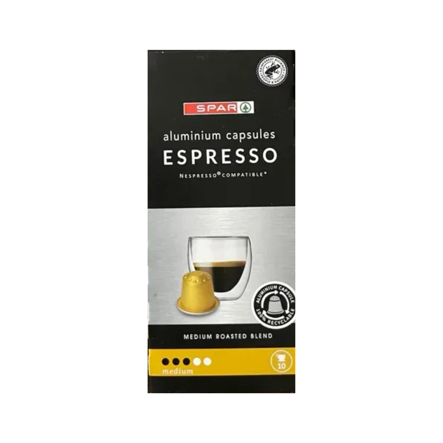 Spar Aluminium capsules espresso 50g