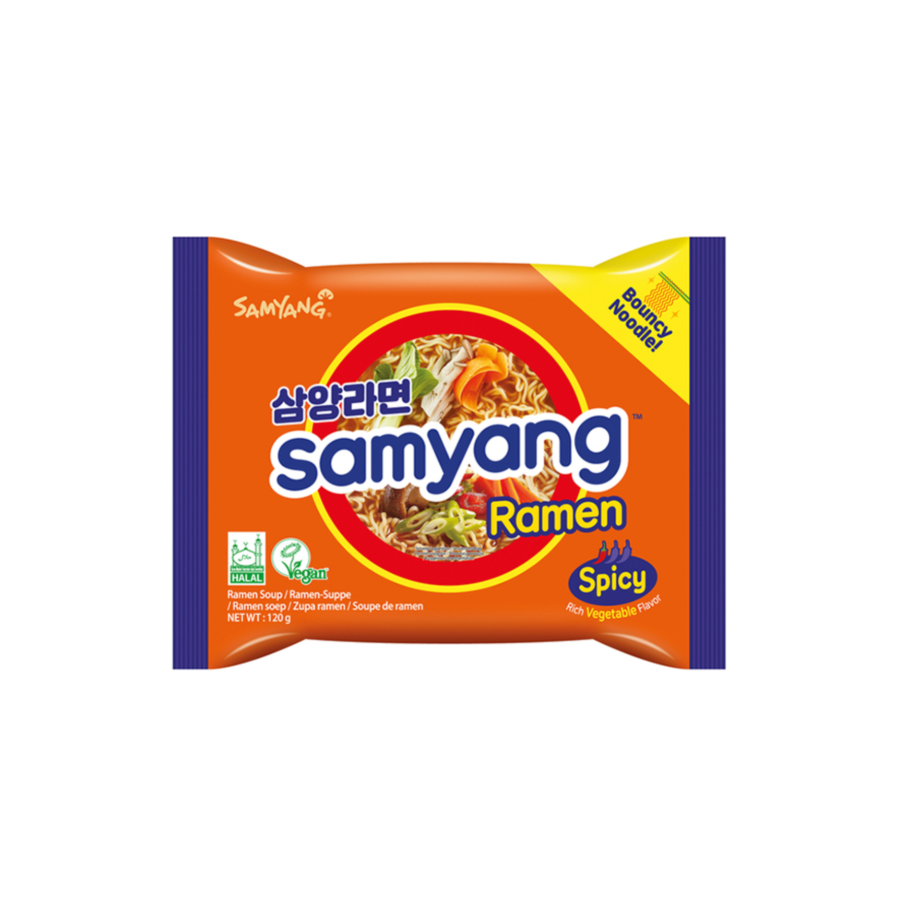 Samyang Ramen spicy rich vegetable flavor, 120g