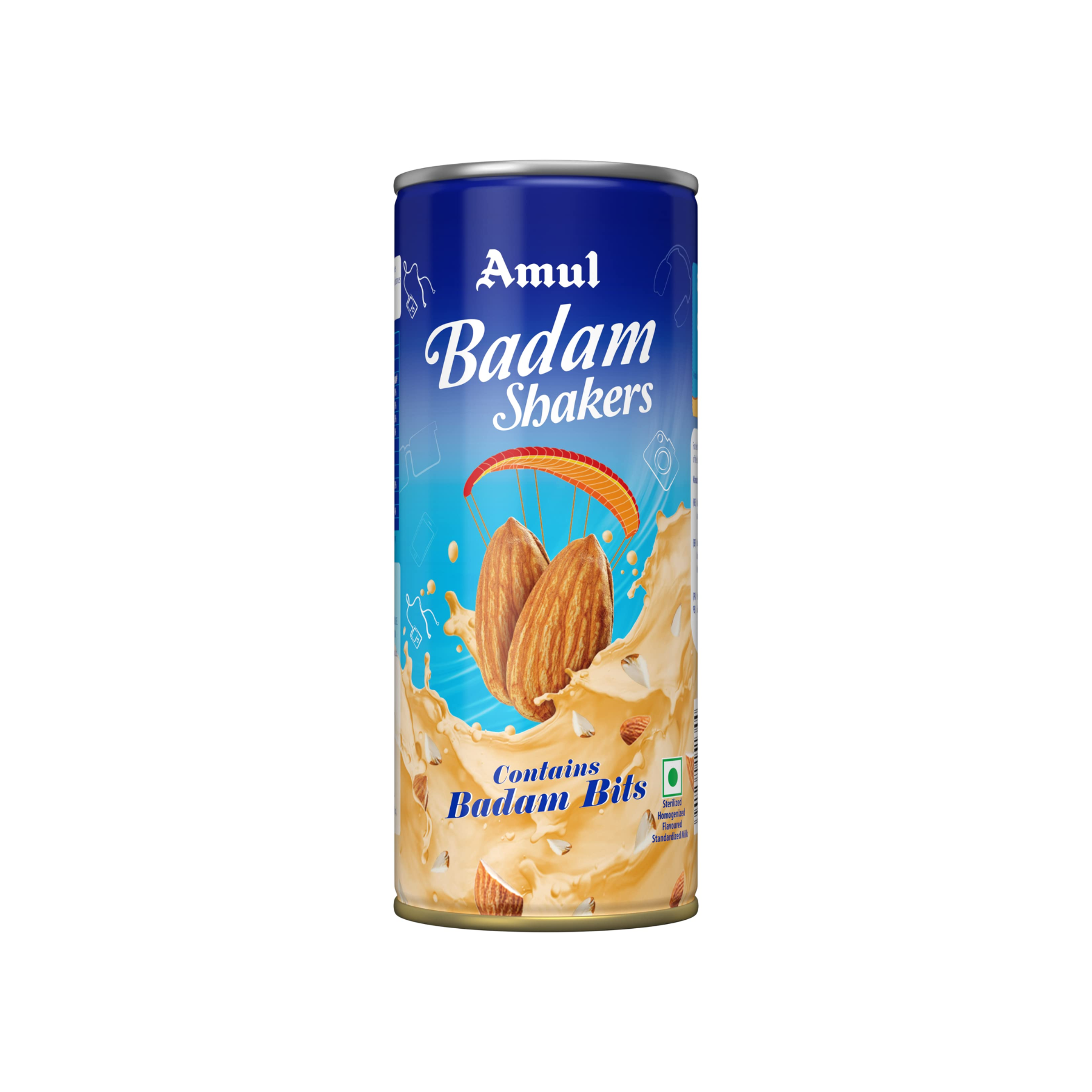 Amul Badam Shakers Contains Almond Bits, 200ml