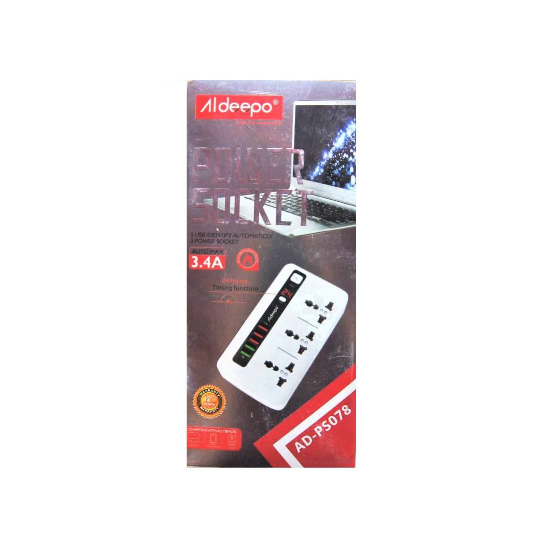 ALDEEPO-AD-PS078-POWER SOCKET-WHITE