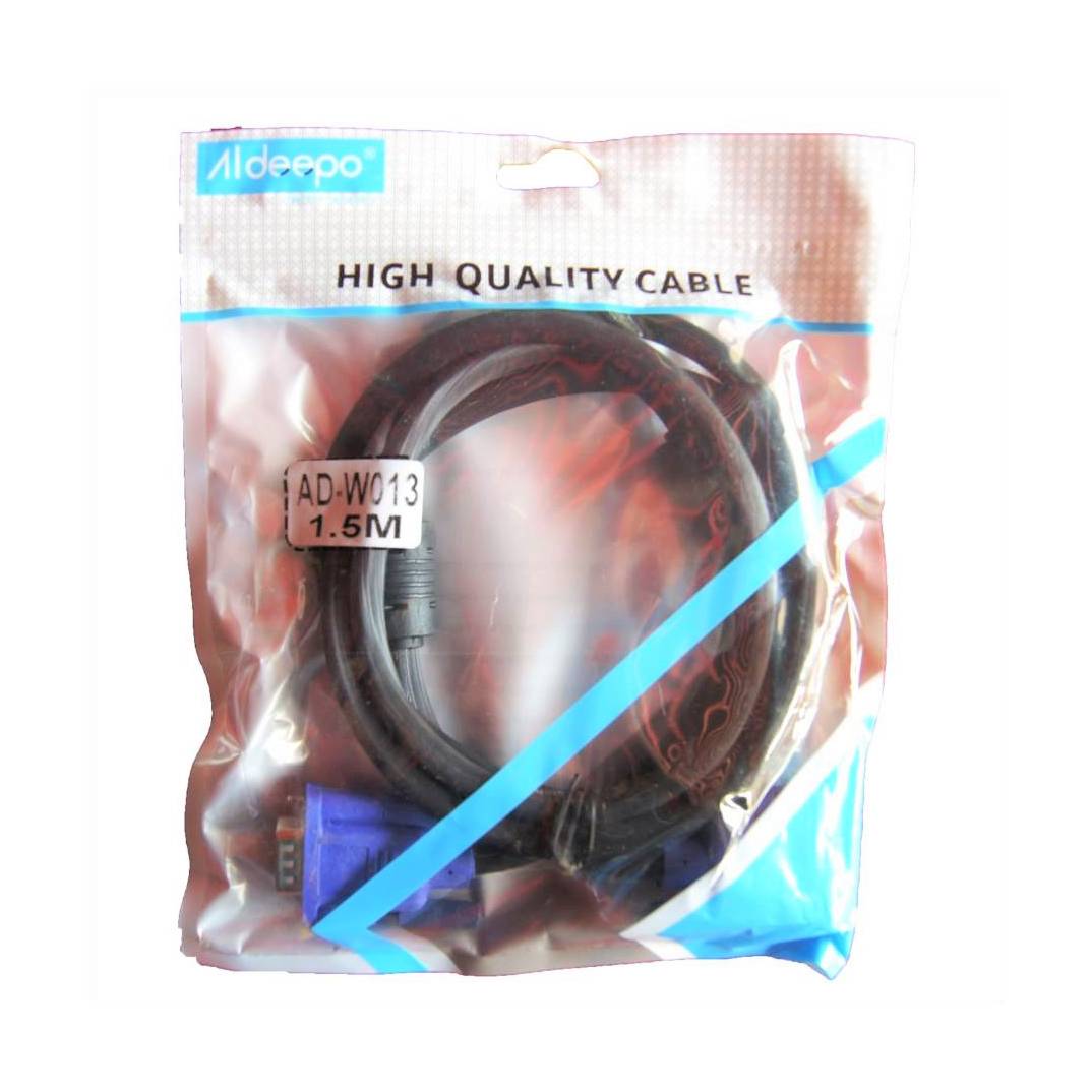 ALDEEPO-AD-W013-VGA-CABLE- 3+4/1.5M-BLACK RED