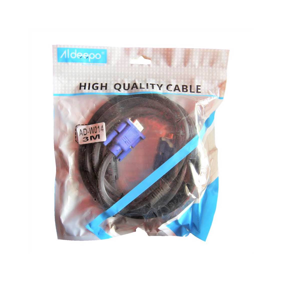 ALDEEPO-AD-W014-VGA-CABLE-3+4/3M-BLACK RED