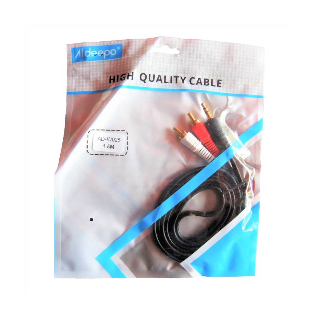 ALDEEPO-AD-W025-3 PIN CABLE-BLACK