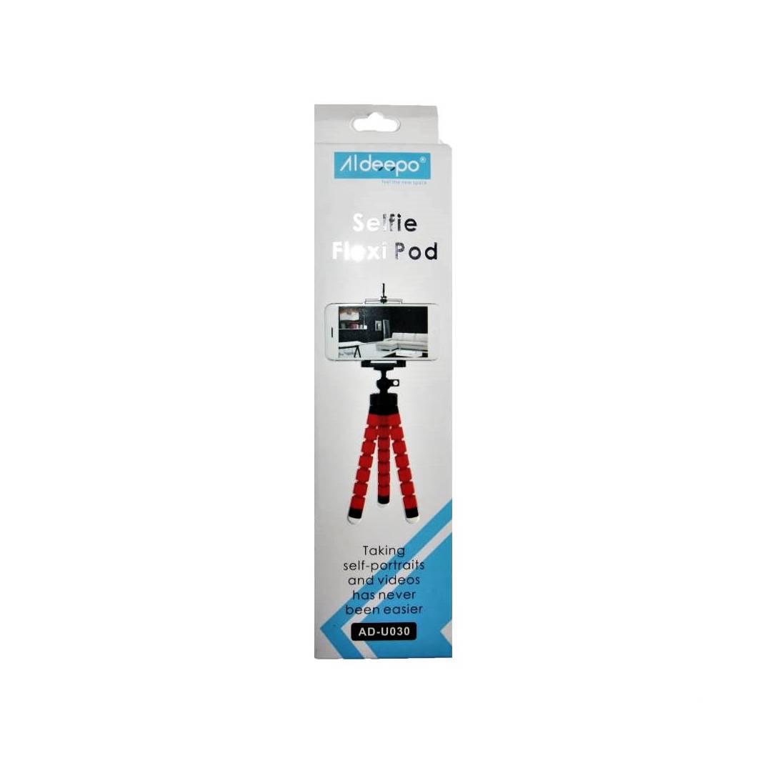 ALDEEPO-SELFILE STICK-AD-U030-ADAPTER-BALCK/RED