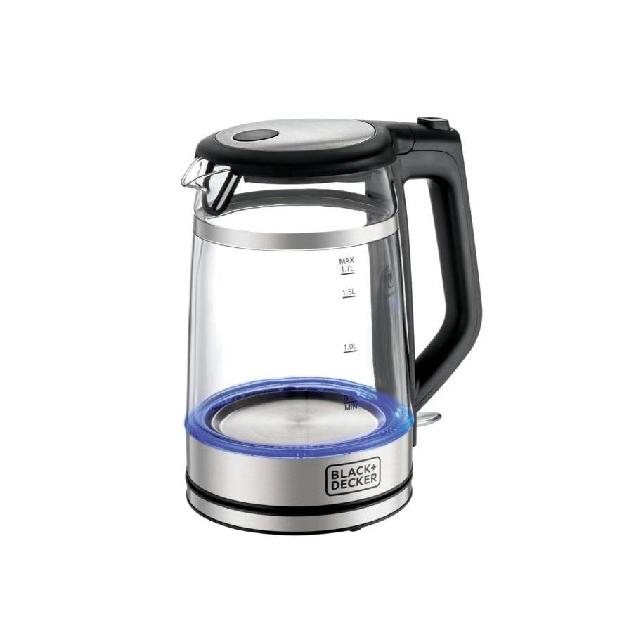 BLACK & DECKER DOUBLE WALL GLASS CORDLESS KETTLE GK220-B5