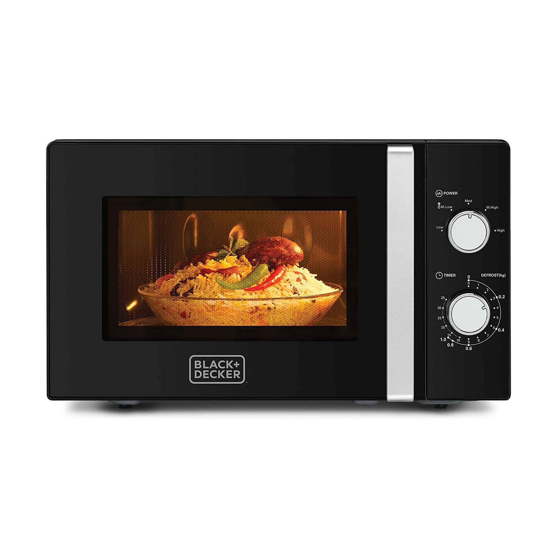 Black & Decker MZ2010P-B5 Microwave Oven Solo - 20L