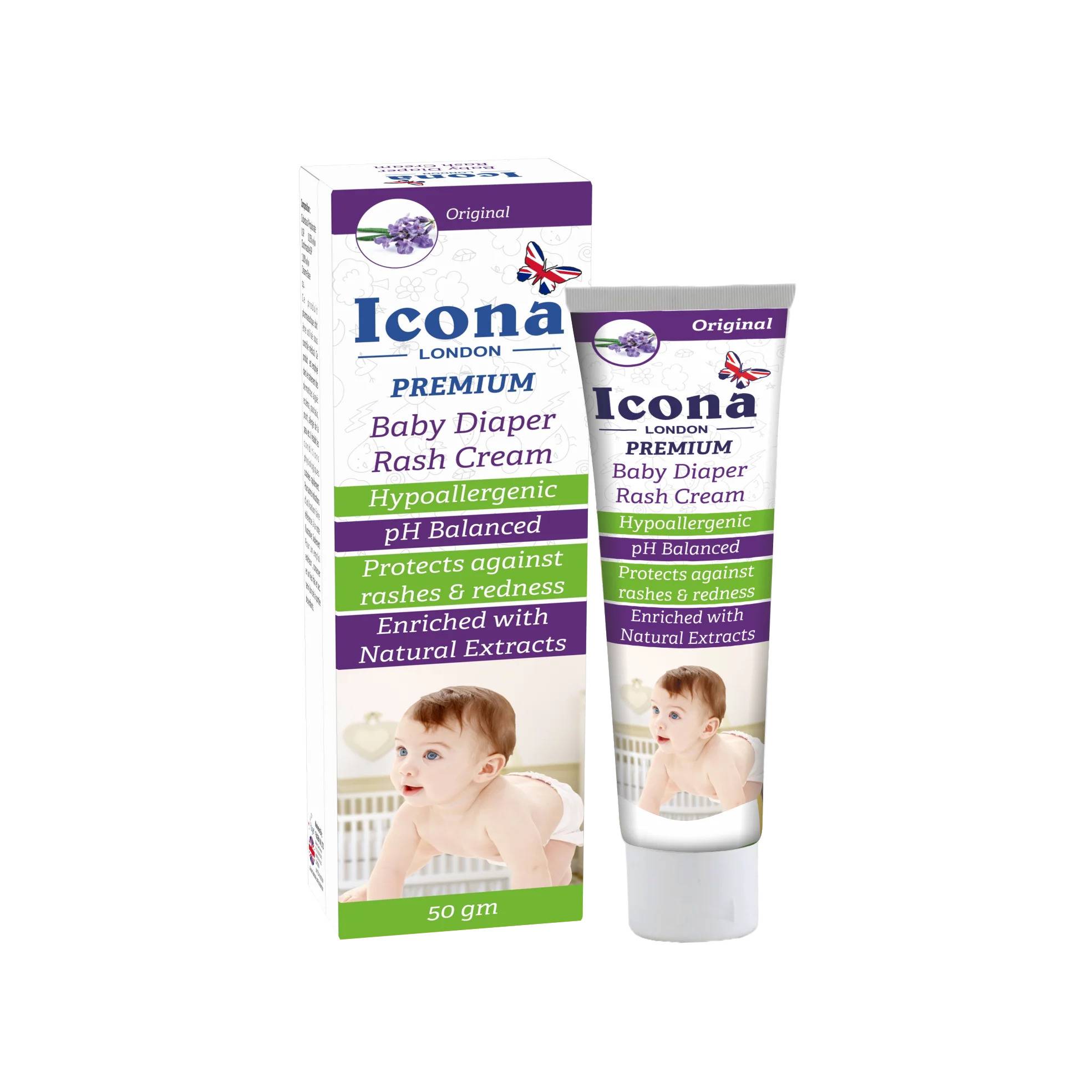 ICONA LONDON PREMIUM BABY DIAPER RASH CREAM 50GM