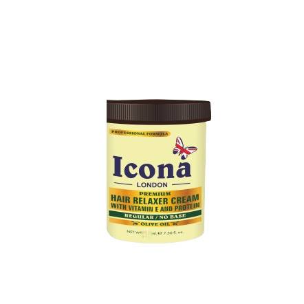 ICONA LONDON PREMIUM HAIR RELAXER CREAM WITH VITAMIN E AND PROTEIN 150ML