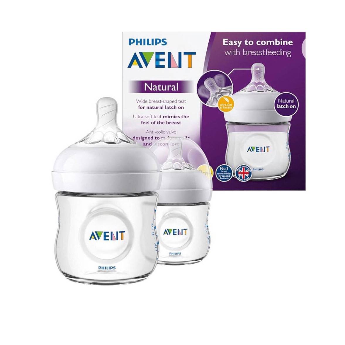 Philips SCF030/27 Avent Twin Bottles 125ml