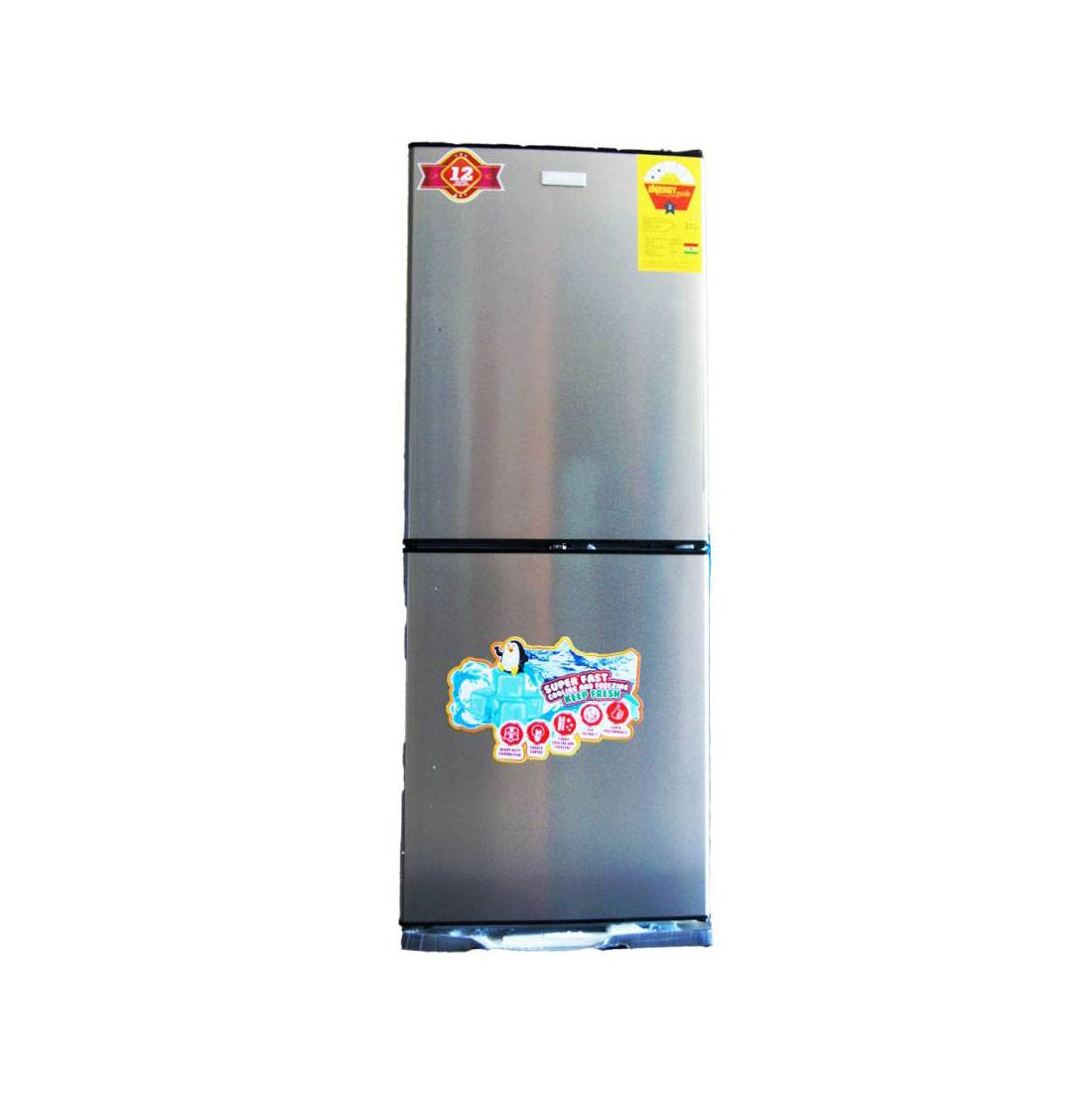 ROMANI REFRIGERATOR DOUBLE DOOR 206L-STAINLESS STEEL-RURF-235DB