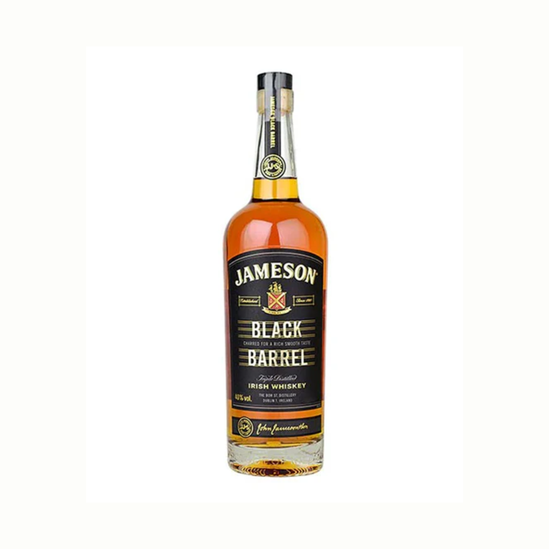 JAMESON BLACK BARREL WHISKY BOTTLE - 75cl