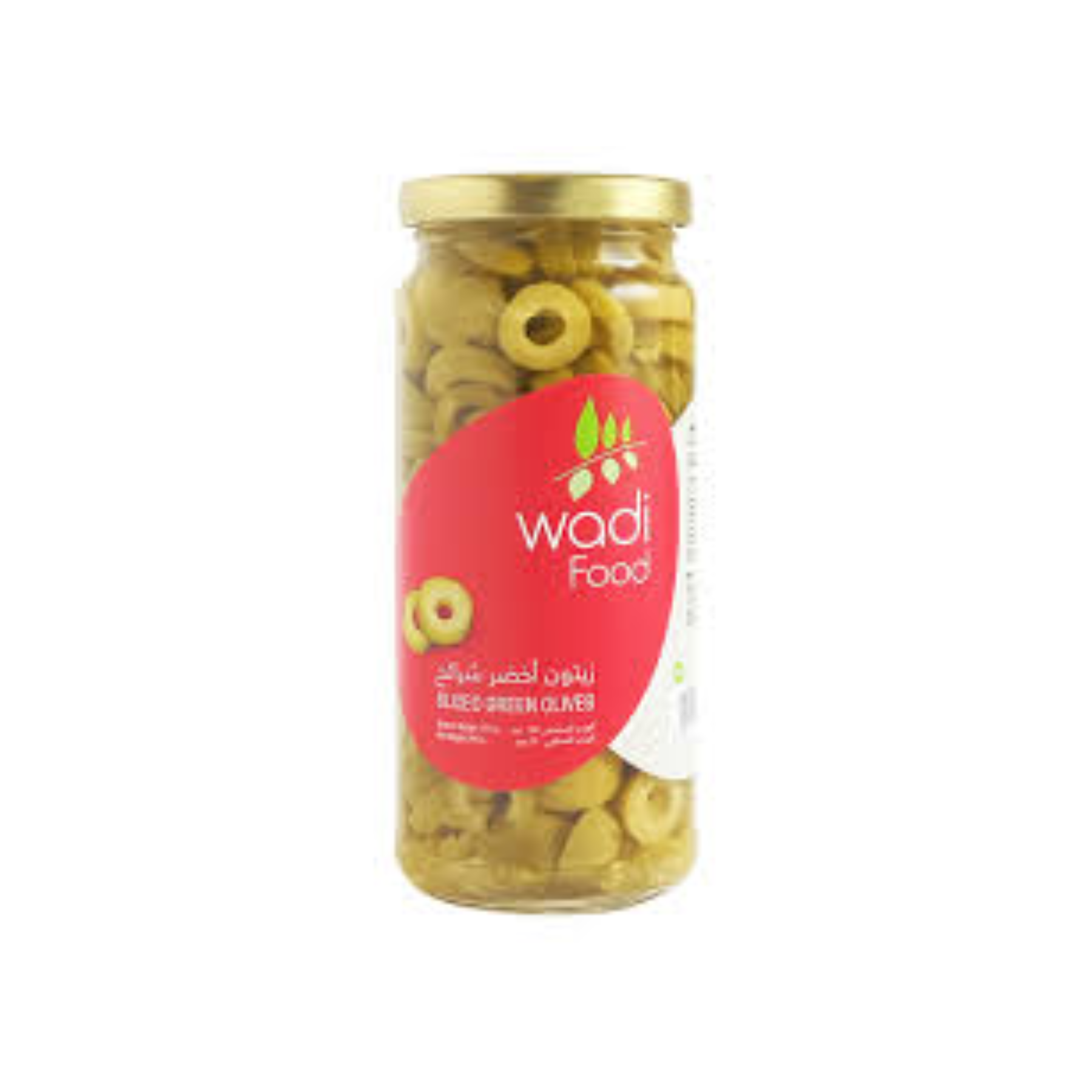 Wadi Food Sliced Green Olives, 340g