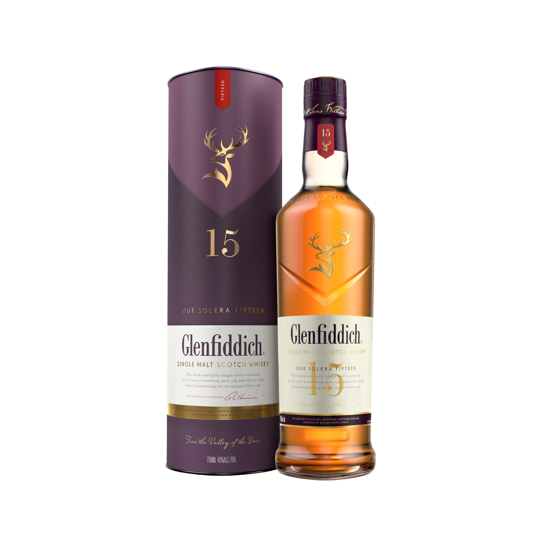 GLENFIDDICH 15 YEARS SINGLE MALT SCOTCH WHISKY 1L