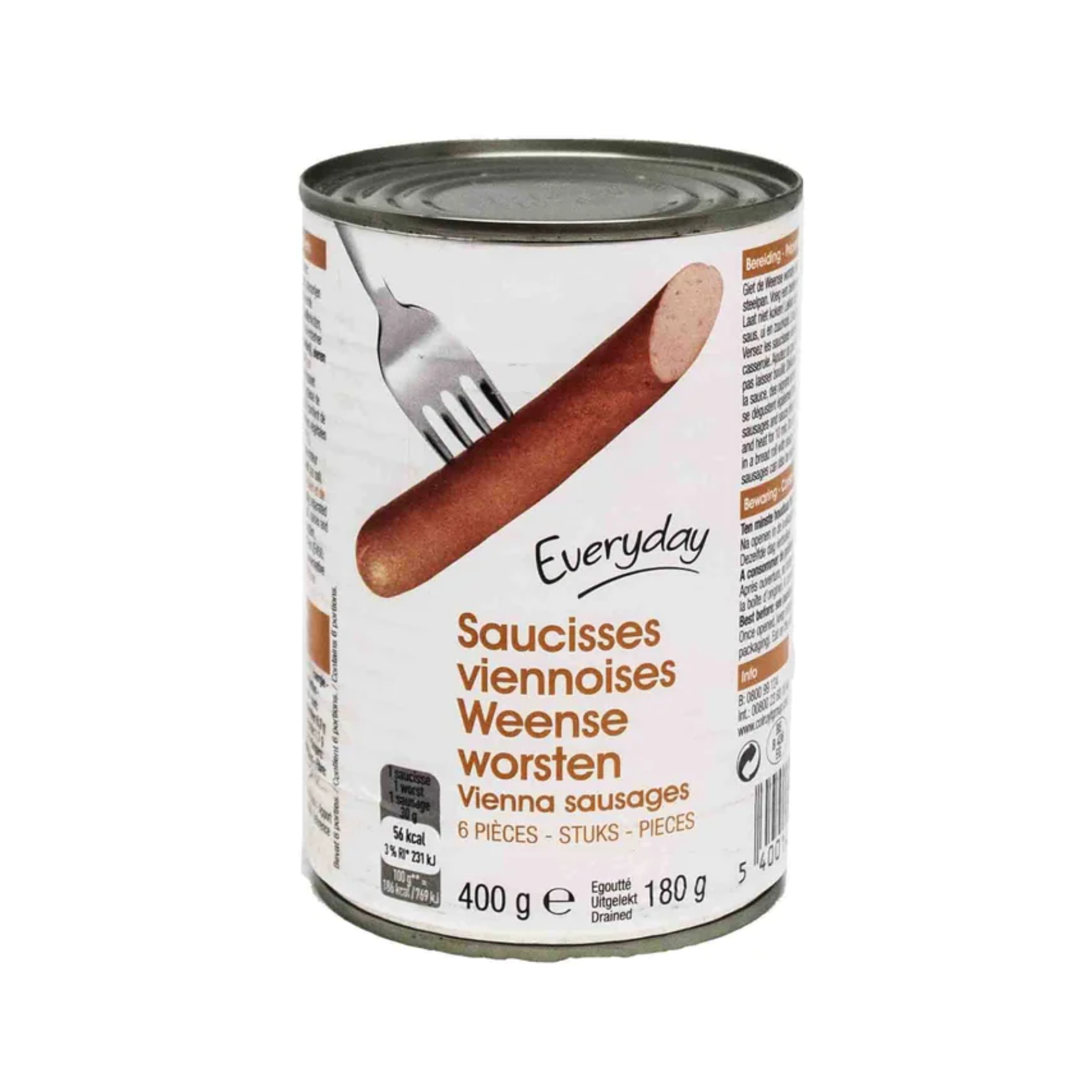 Everyday Viennese Sausages, 6 pieces, 400g