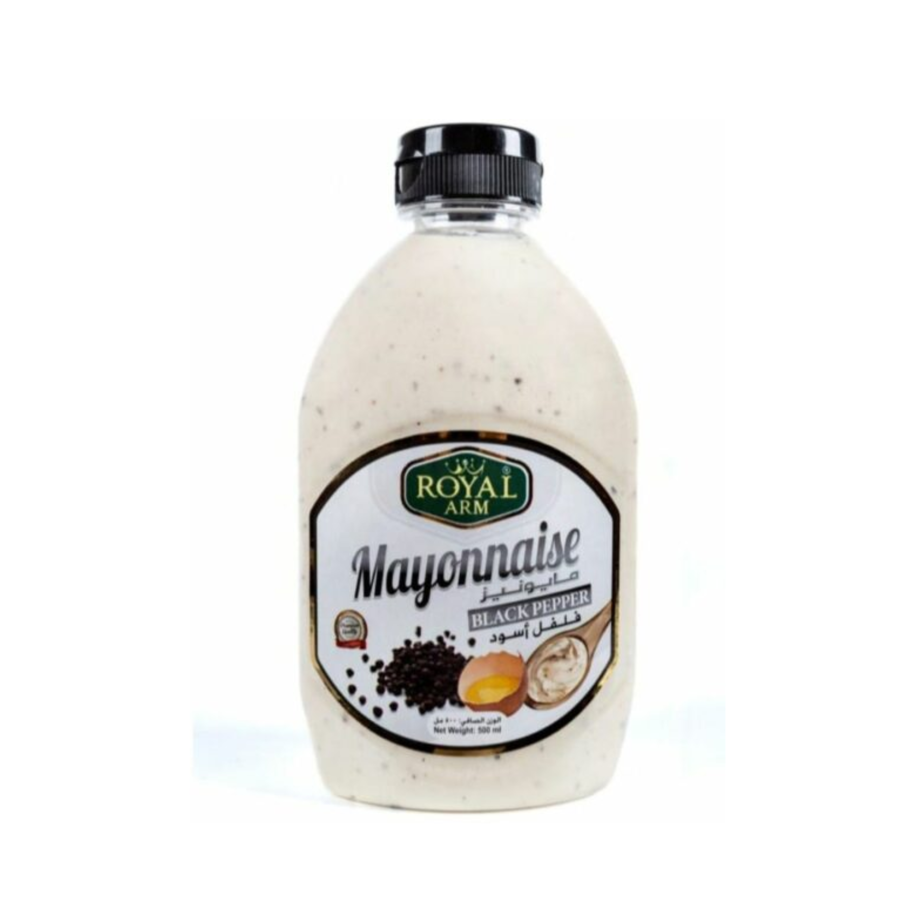 Royal Arm Mayonnaise Black Pepper, 500ml