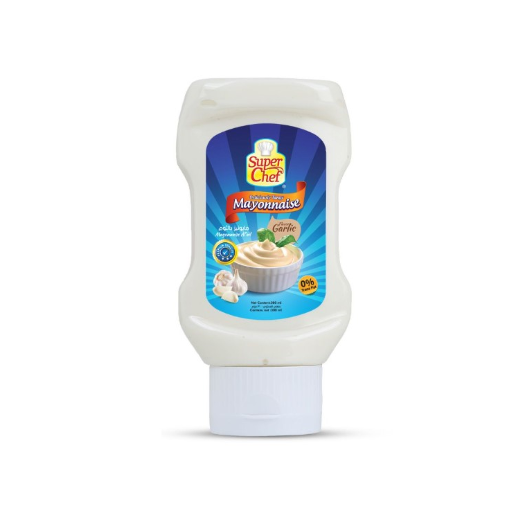 Super Chef Delicious Tangy Mayonnaise Flavor Garlic, 300ml