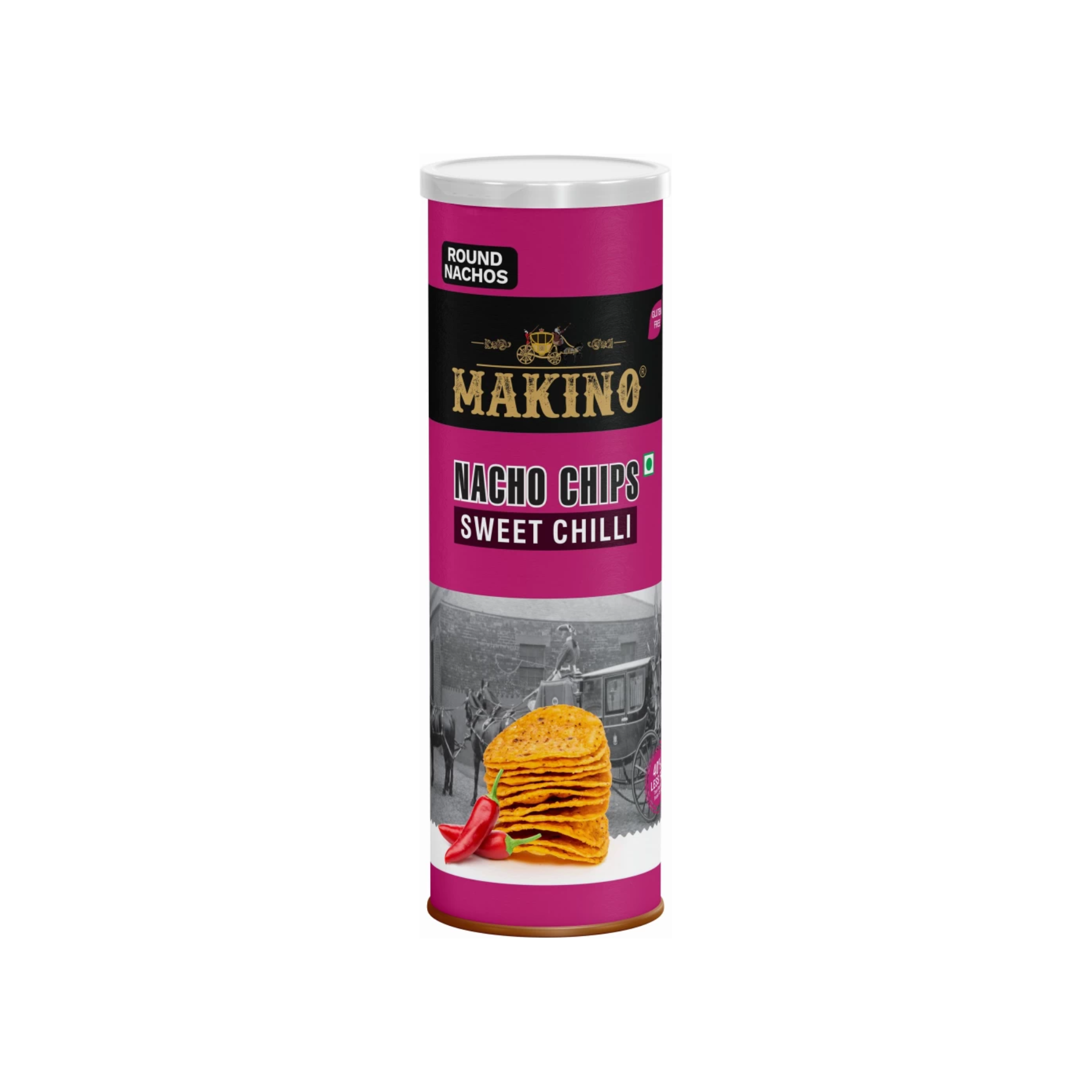 Makino Round Nacho Chips Sweet Chili, 107g