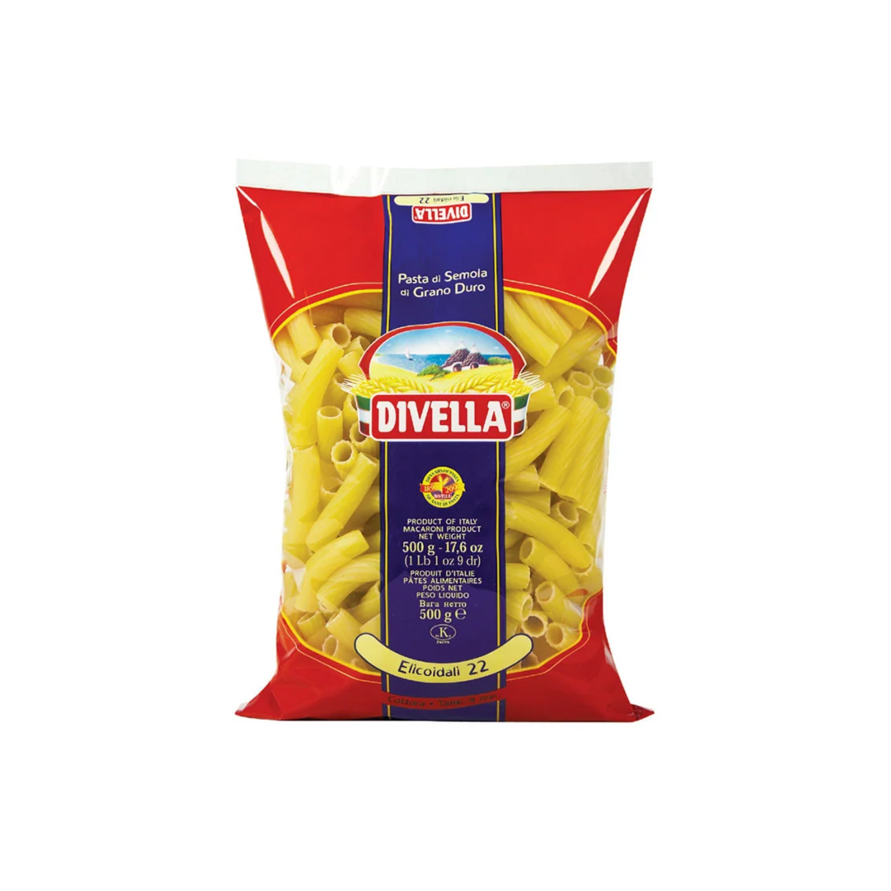 elicoidali pasta Divella Elicoidali 22, 500g