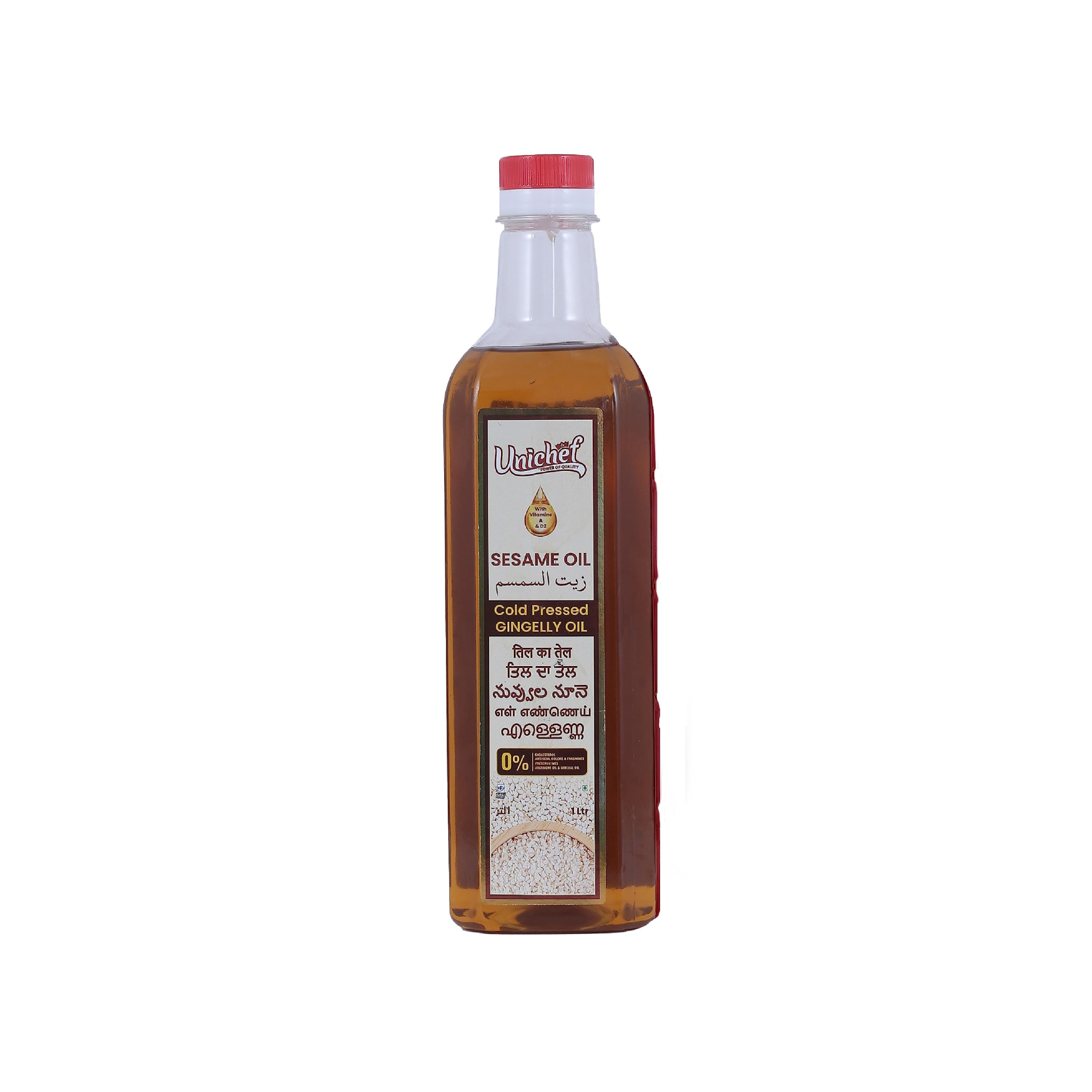 Unichef Sesame Oil Cold Pressed Gingelly Oil, 1L