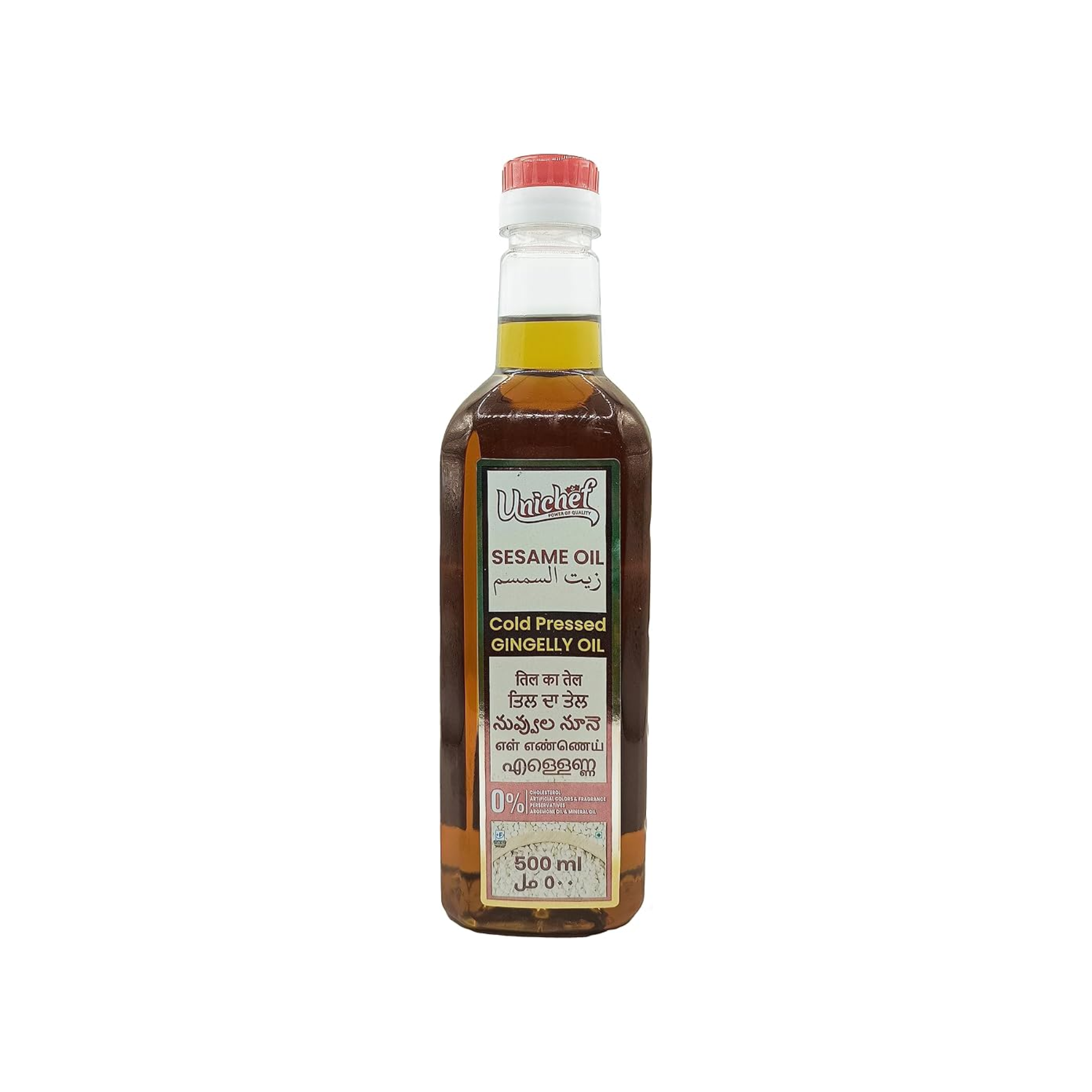 Unichef Sesame Oil Cold Pressed Gingelly Oil, 500ml