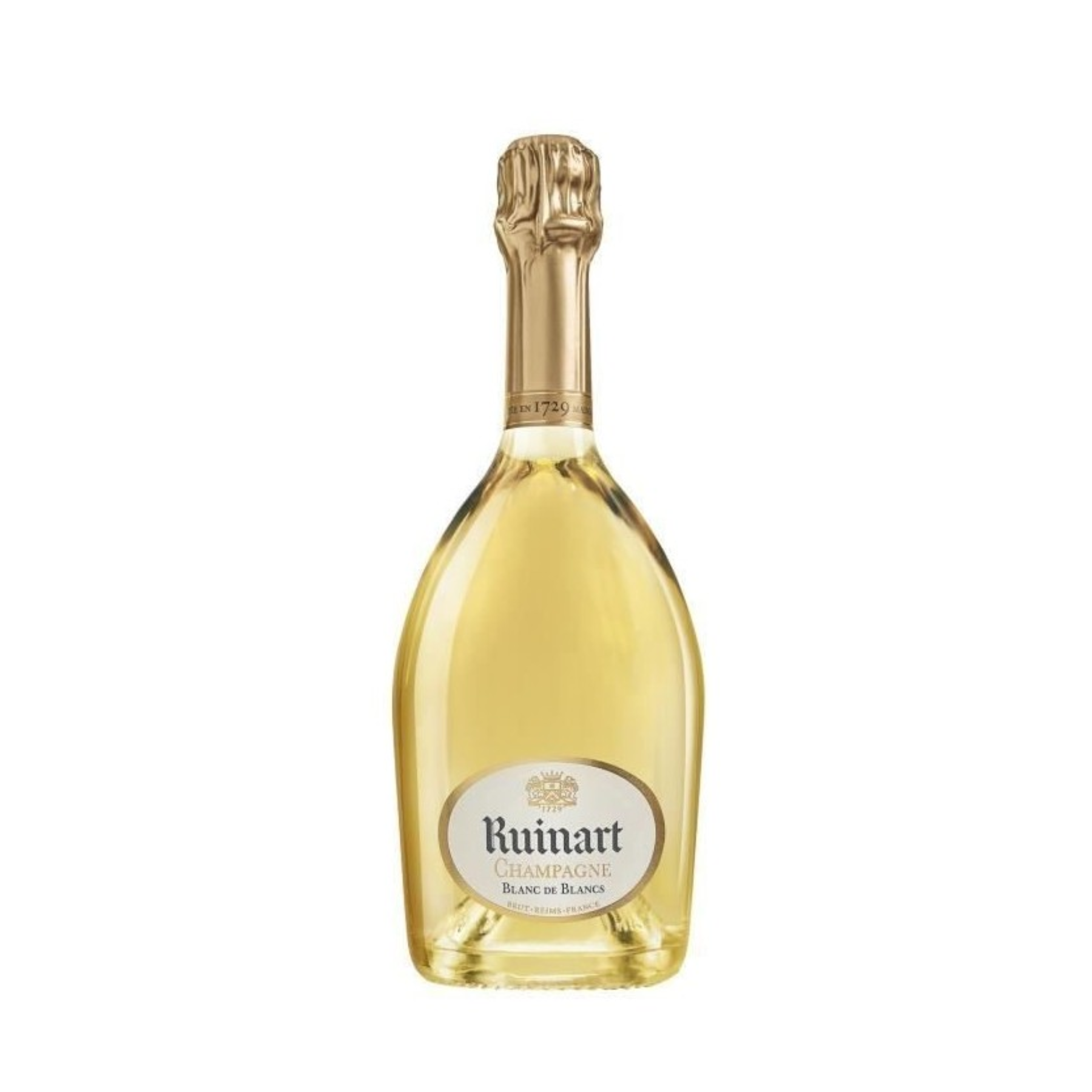 RUINART BLANC DE BLANC CHAMPAGNE BOTTLE - 75cl